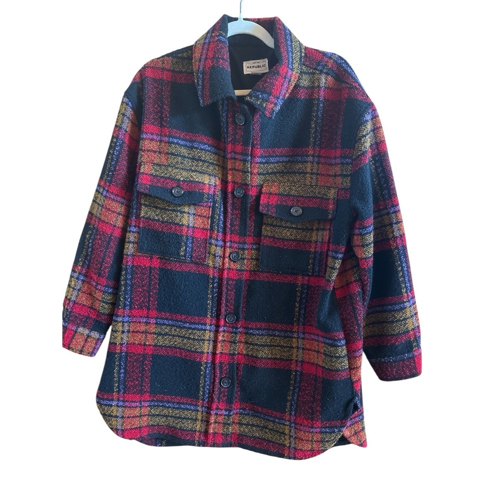 For The Republic Woman's Bright Plaid‎ Shocker Size Large